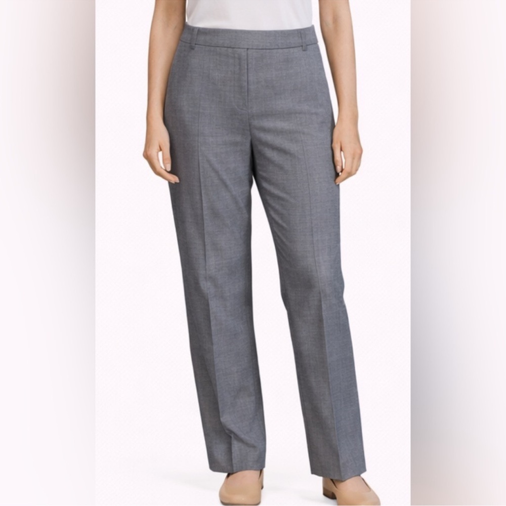 Banana Republic Gray Straight-Leg Dress Trousers